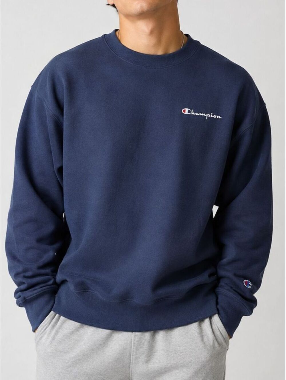 Champion Reverse Weave GF70 Crewneck Sweatshirt Men's XL Navy Blue Heavyweight